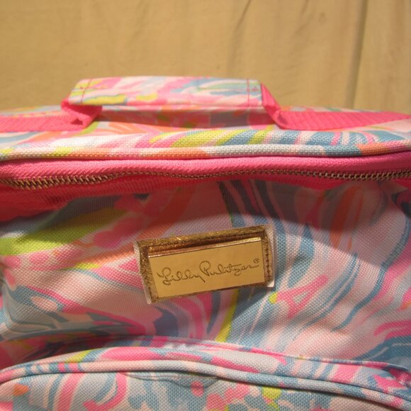 RARE COLOR LILLY PULITZER ROLLING CASE W/HANDLE & WHEELS CARRY ON - Picture 2 of 9